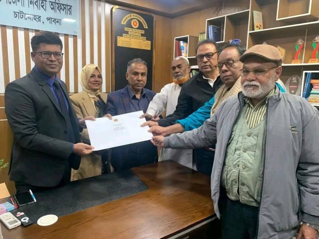 পাবনা ৩ আসনে বিএনপি’র মনোনয়ন উত্তোলন করলেন, হাসান জাফির তুহিন