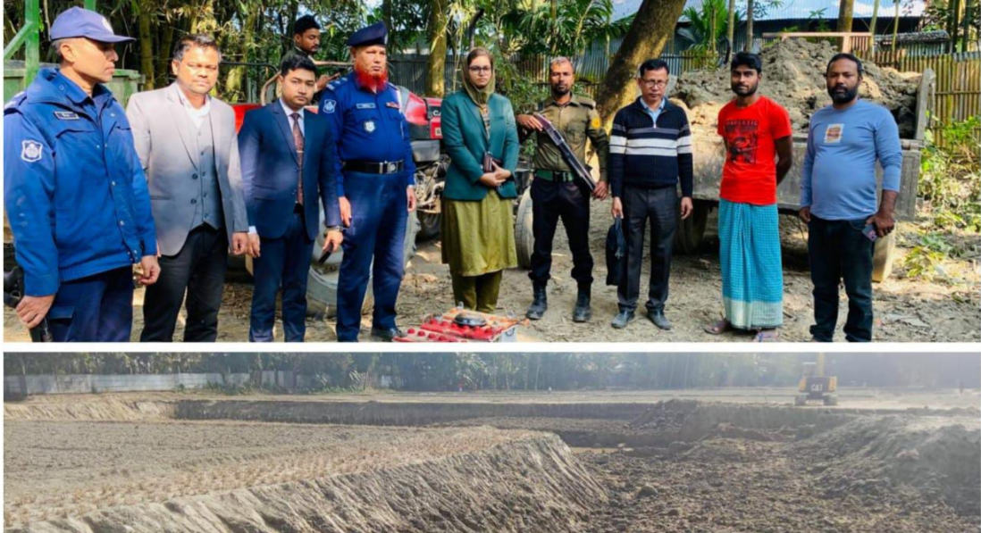 কুড়িগ্রামে পরিবেশ আইন লঙ্ঘনের দায়ে এক ইটভাটা মালিক কে ৪ লক্ষ টাকা জরিমানা