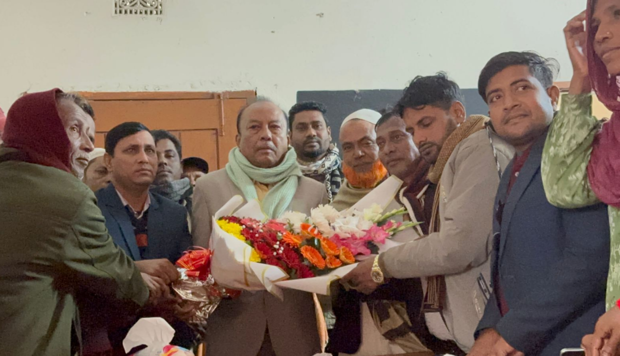 বিদায় সংবর্ধনায় আবেগঘন ইকবাল চৌধুরী, সংসদ নির্বাচনে লড়াইয়ের দৃঢ় প্রত্যয়