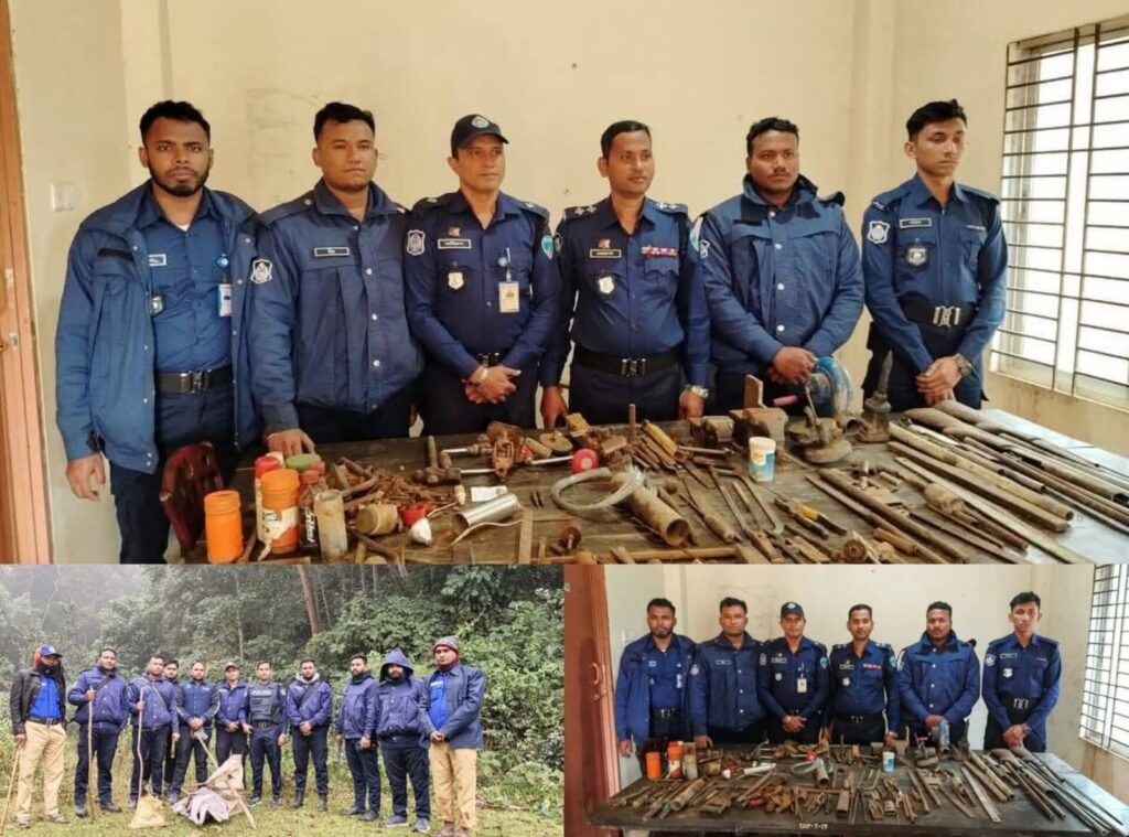 কক্সবাজার এর ঈদগড়ে অস্ত্র কারখানার সন্ধান, বিপুল সরঞ্জাম উদ্ধার |