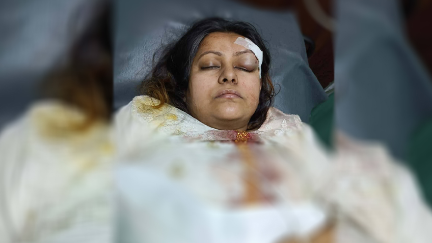 বঙ্গবন্ধু শেখ মুজিবুর রহমান বিজ্ঞান ও প্রযুক্তি বিশ্ববিদ্যালয়ের শিক্ষিকা দূর্বৃত্তের হামলার শিকার ।