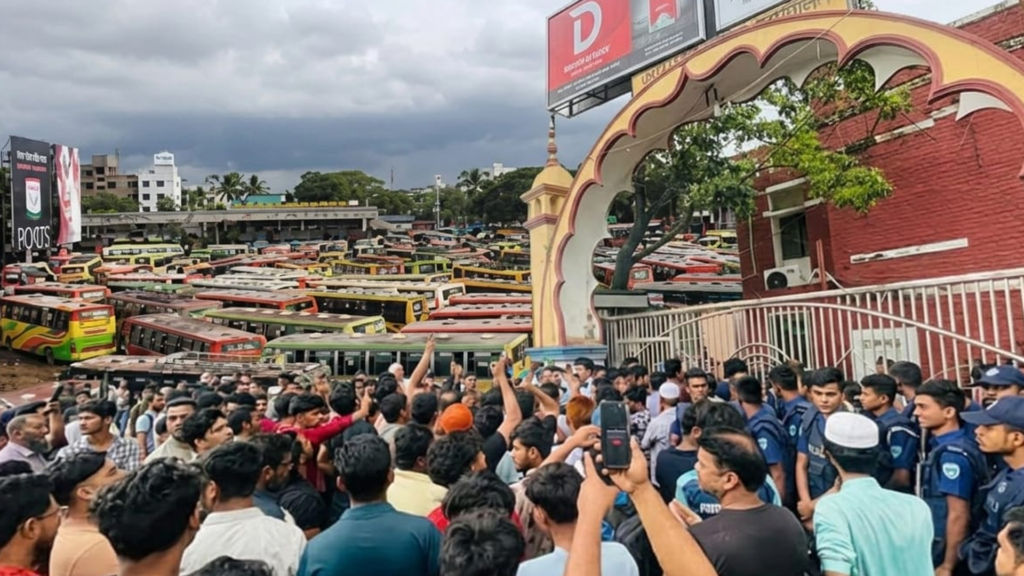 কুমিল্লায় বিএনপি নেতা রেজাউল কাইয়ুম আটক: থানা ঘেরাও ও বাস চলাচল বন্ধ
