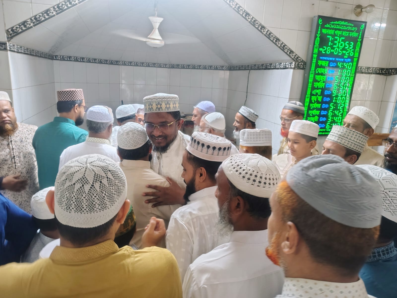 মোহাম্মদ কামাল হোসেন এমপির পবিত্র ঈদুল আযহার নামাজ আদায় ও শুভেচ্ছা বিনিময়