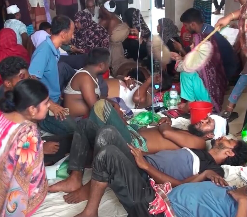 ঝিনাইদহের শৈলকূপায় দু’পক্ষের দফায় দফায় সংঘর্ষ, আহত অন্তত ৫০ জন,কয়েকটি বাড়ি ভাংচুর